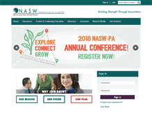 Tablet Screenshot of nasw-pa.org